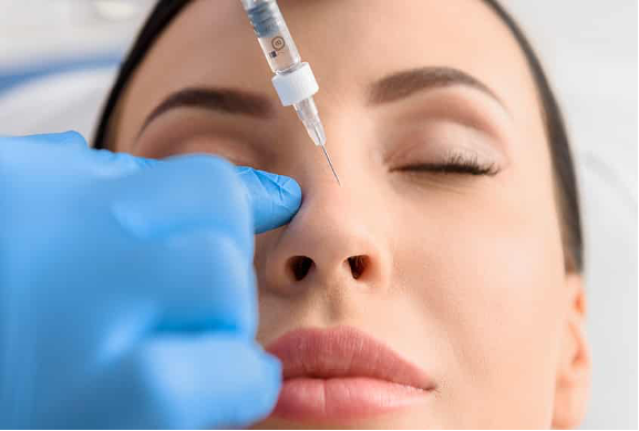Non-surgical rhinoplasty consultation